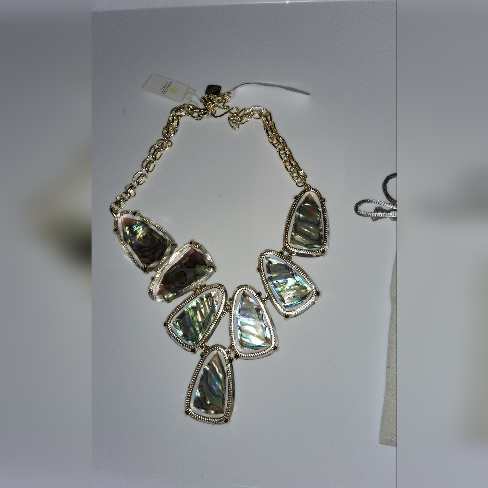 Kendra SCOTT Harlow Gold and Silver Statement Necklace - Picture 2 of 3